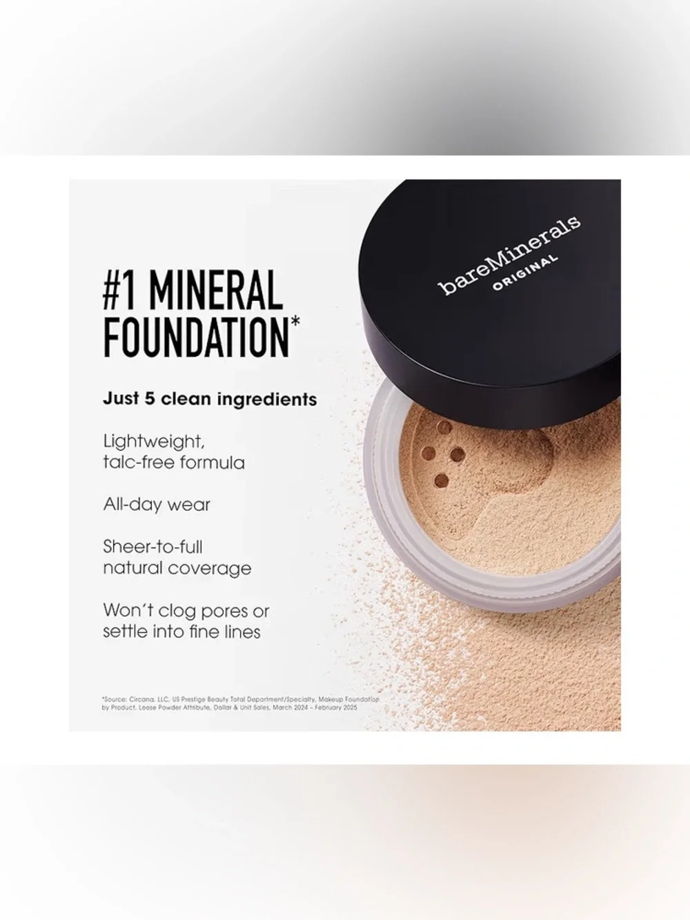 bareMinerals Deluxe Original Loose Mineral Foundation SPF 15 - NWT